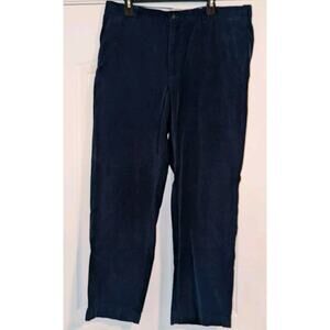 Brooks Brothers Clark Fit Corduroy Pants Men's Size 38x30 Navy Blue